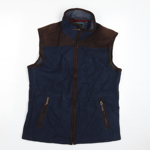 Rydale Men's Blue Fleece Waistcoat S - Zipped Pockets