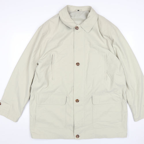 BHS Mens Beige Mid-Length Coat Size L