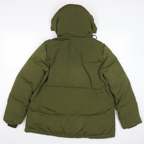 Madewell Women's XS Green Puffer Jacket Hooded