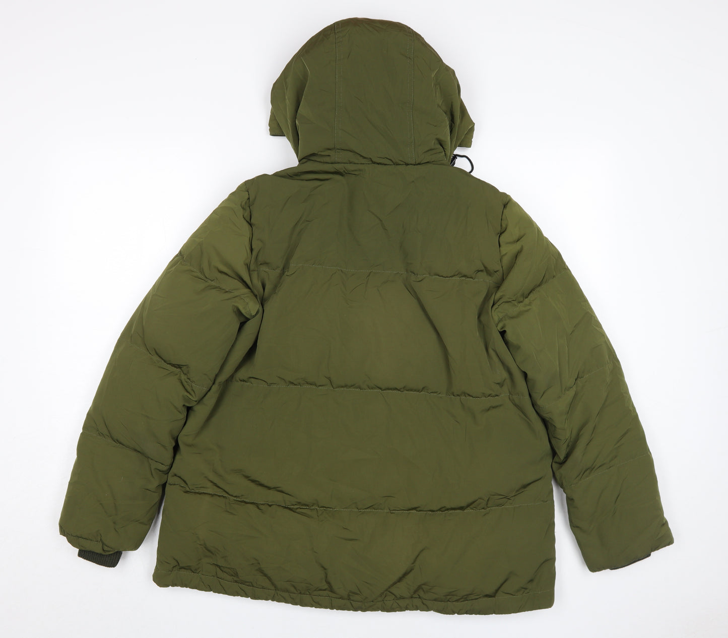 Madewell Women's XS Green Puffer Jacket Hooded