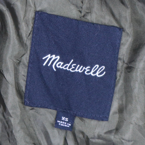 Madewell Women's XS Green Puffer Jacket Hooded