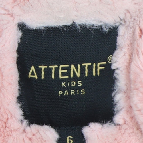 Attentif Girls Camouflage Parka Coat Green Size 10 Years