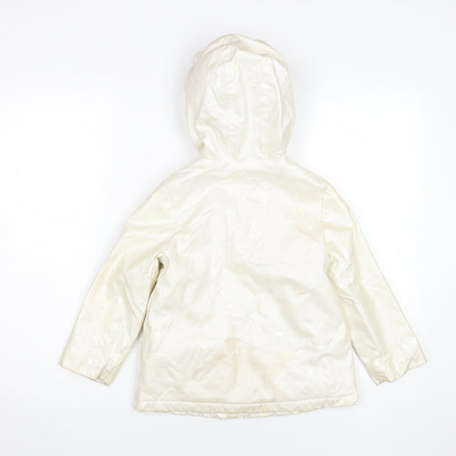 Marks and Spencer Girls Ivory Puffer Jacket 5-6Y