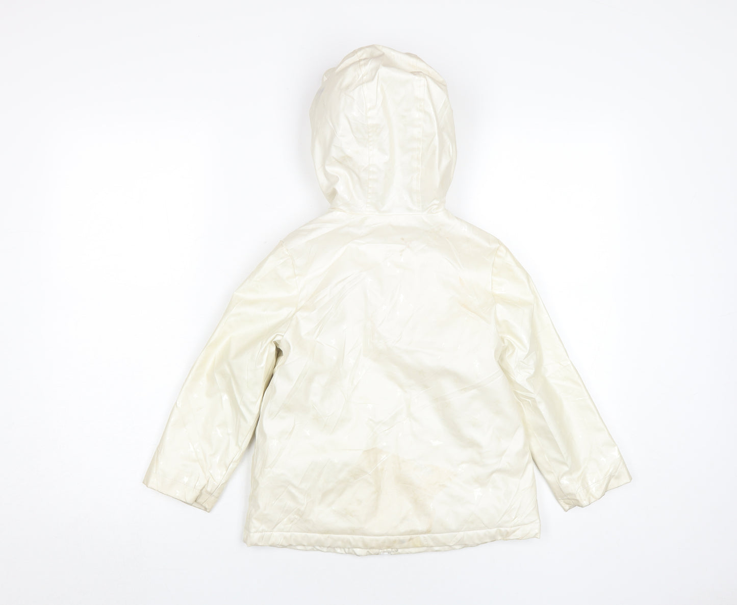 Marks and Spencer Girls Ivory Puffer Jacket 5-6Y