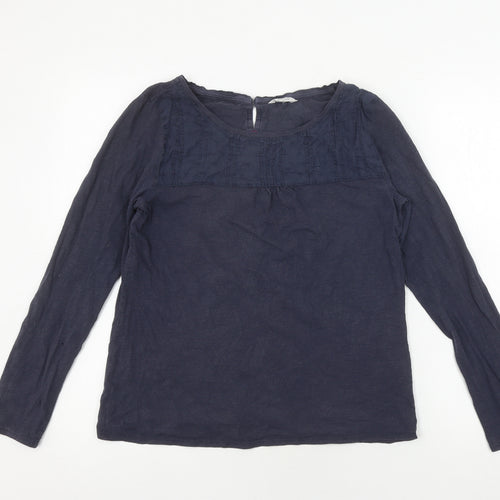 White Stuff Women's Blue Long Sleeve Blouse UK 12