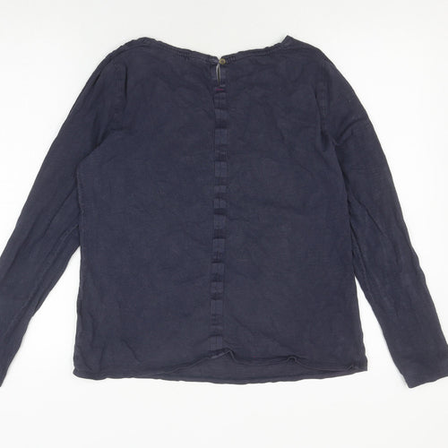 White Stuff Women's Blue Long Sleeve Blouse UK 12