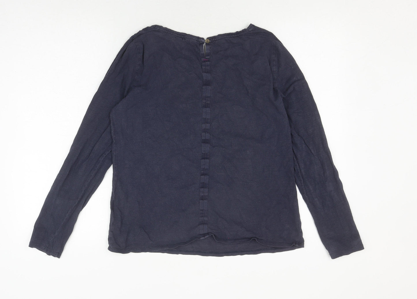 White Stuff Women's Blue Long Sleeve Blouse UK 12
