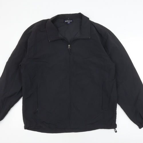 Lands' End Men's Black Windbreaker Jacket M