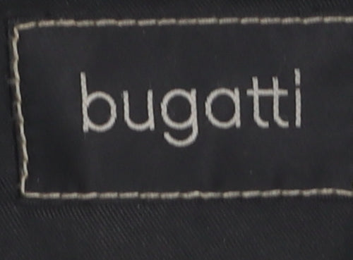 Bugatti Unisex Black Mid-Length Overcoat, Size 18