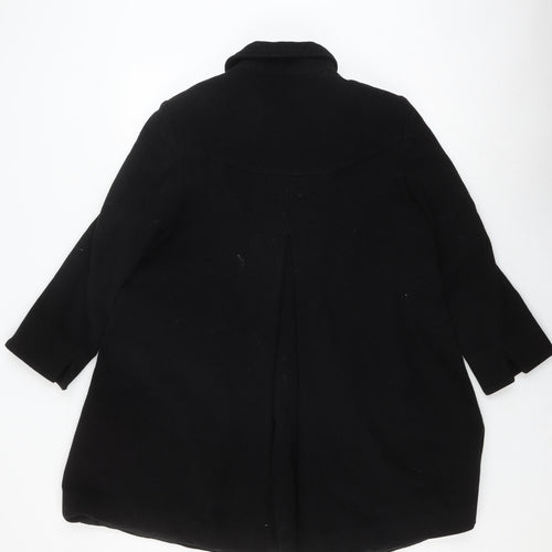 Eastex Women's Black Wool Overcoat Size 10