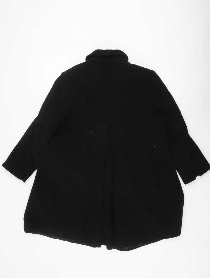 Eastex Women's Black Wool Overcoat Size 10