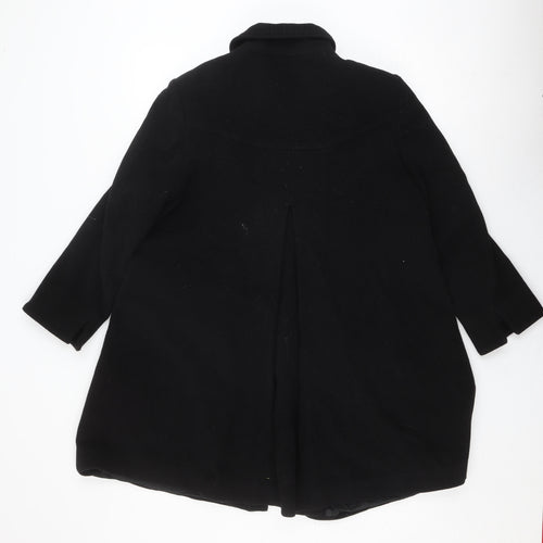 Eastex Women's Black Wool Overcoat Size 10