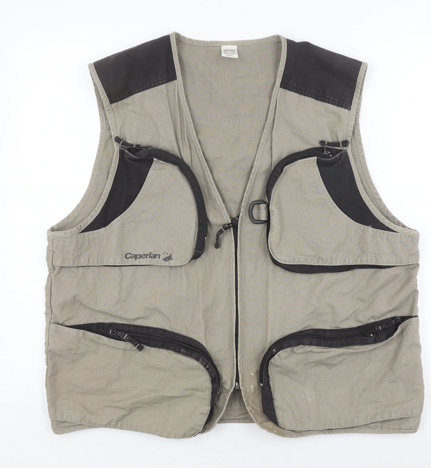 Caperlan Men's Beige XL Zipped Waistcoat