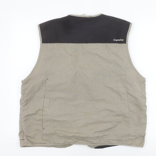 Caperlan Men's Beige XL Zipped Waistcoat