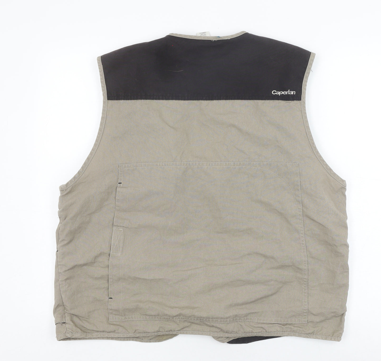 Caperlan Men's Beige XL Zipped Waistcoat