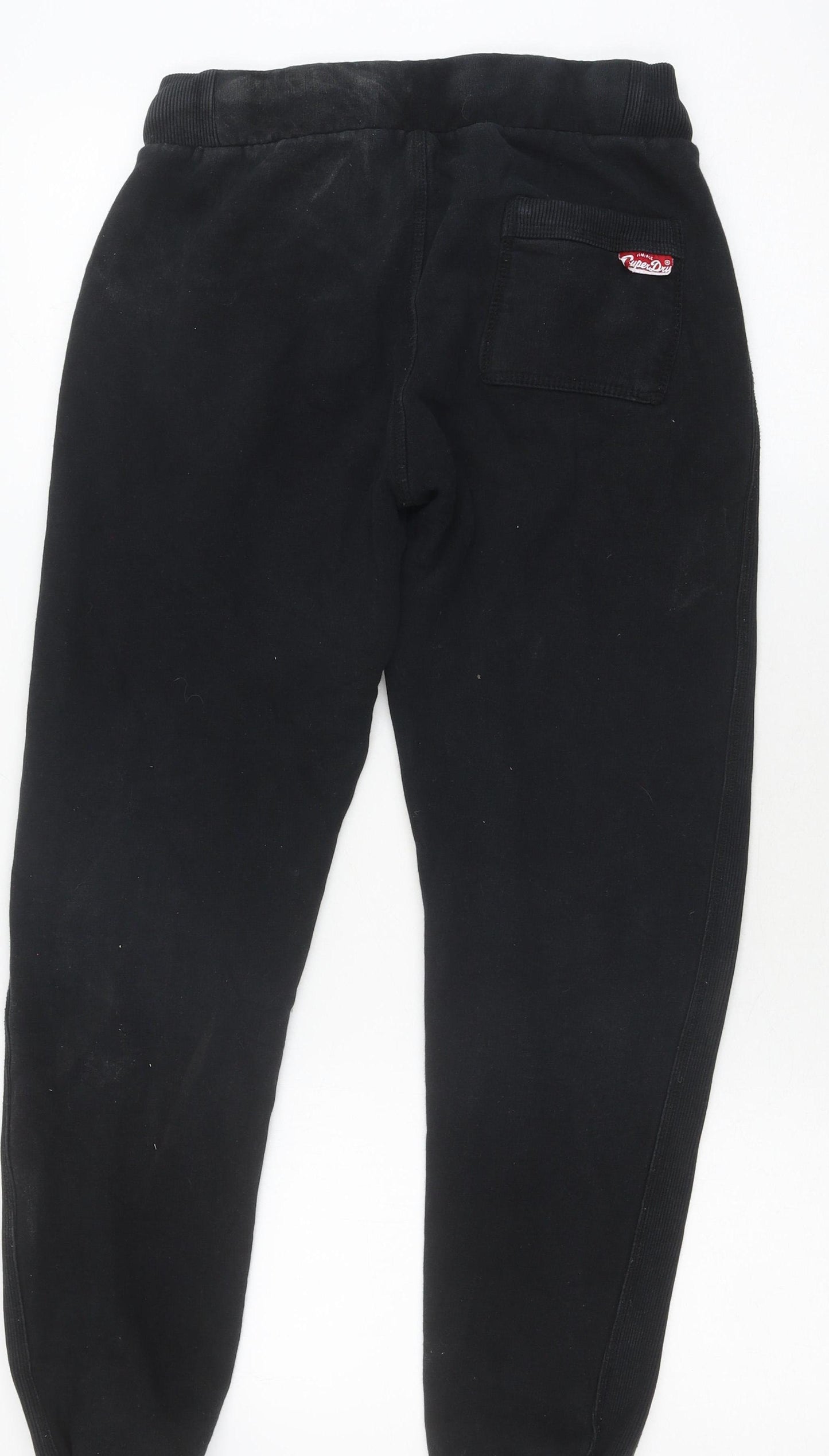 Superdry Men's Black Jogger Trousers S Gym Casual