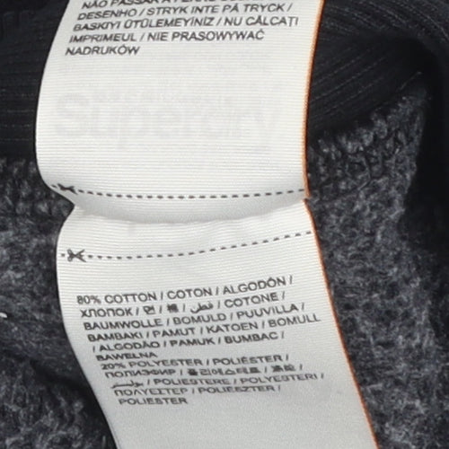 Superdry Men's Black Jogger Trousers S Gym Casual