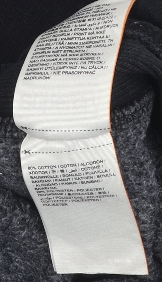 Superdry Men's Black Jogger Trousers S Gym Casual