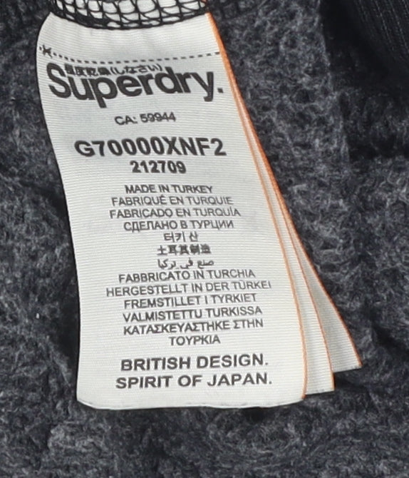 Superdry Men's Black Jogger Trousers S Gym Casual