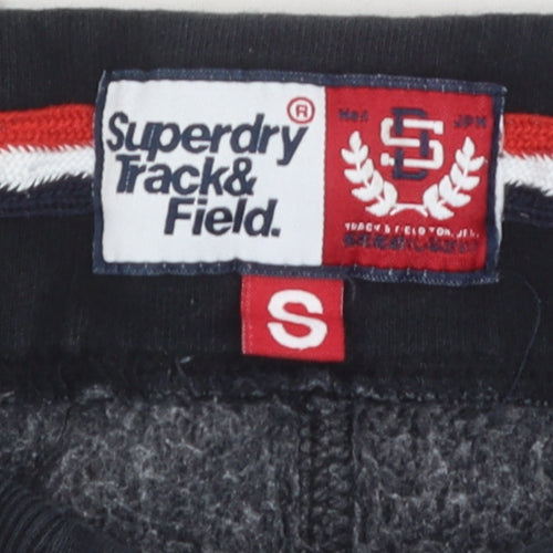 Superdry Men's Black Jogger Trousers S Gym Casual