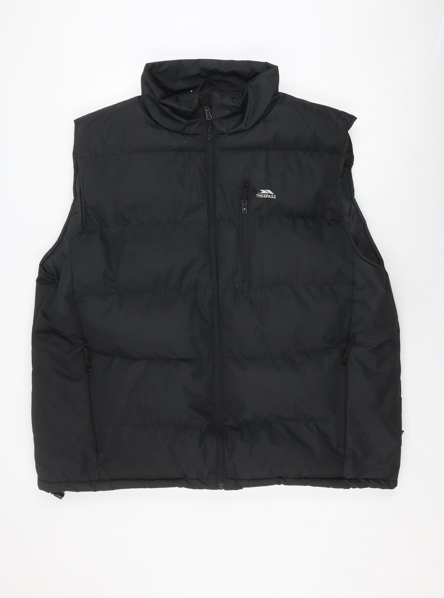 Trespass Men's Black 4XL Puffer Waistcoat, Waterproof