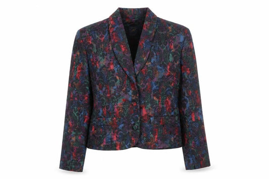 Front view of Monsoon Women's Multicoloured Floral Suit Jacket, size 12