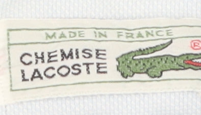 Lacoste Men's Blue Long Sleeve Button-Up Shirt