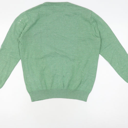J.Crew Men's Green Pullover Sweatshirt, Size S, Cotton
