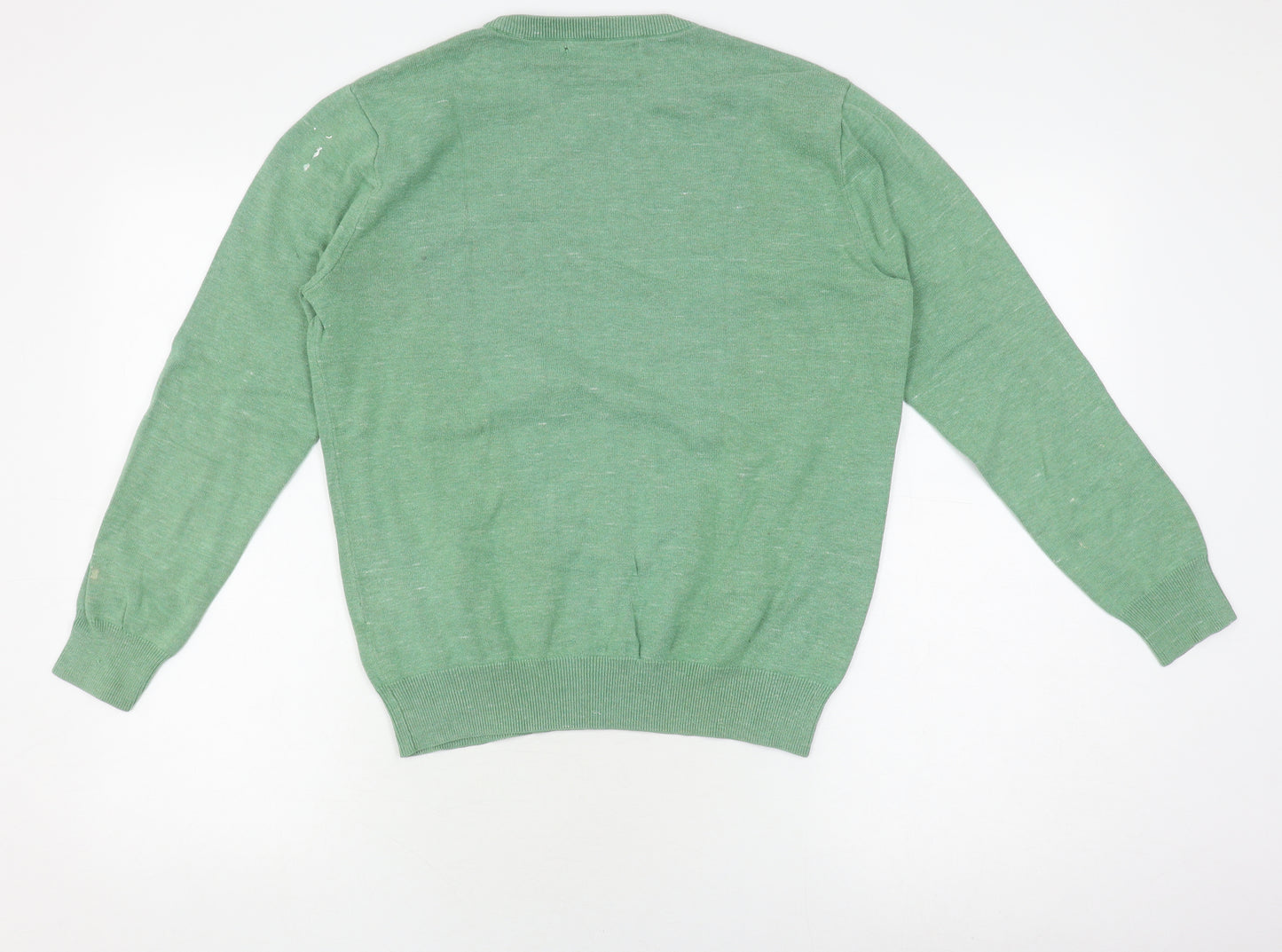 J.Crew Men's Green Pullover Sweatshirt, Size S, Cotton