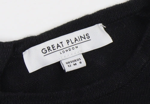 Great Plains Women's Black Pullover Jumper Size 12