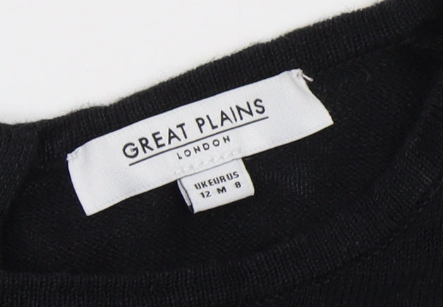 Great Plains Women's Black Pullover Jumper Size 12