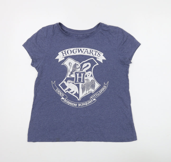 Harry Potter Women's Blue T-Shirt Size 12