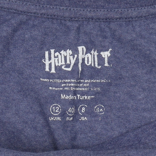 Harry Potter Women's Blue T-Shirt Size 12