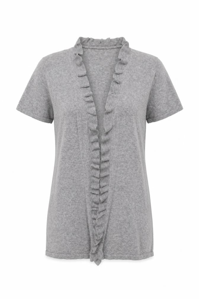 Front view of Marks & Spencer Grey Women's Cardigan, size 12