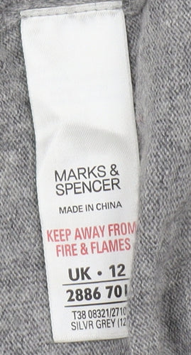 Marks and Spencer Grey Women's Cardigan Size 12