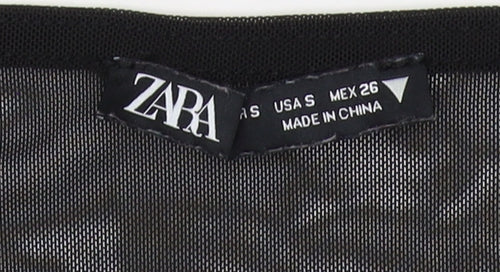 Zara Women's Black Slim Pullover Jumper Size S