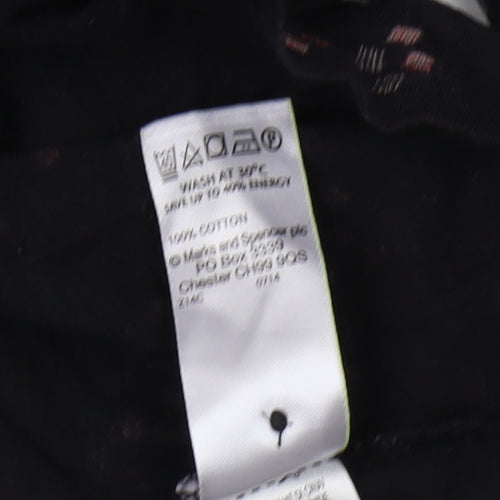 Marks and Spencer Women's Black Floral Blouse 10
