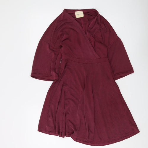 Silence + Noise Women's Red Wrap Dress