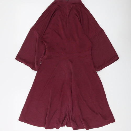 Silence + Noise Women's Red Wrap Dress