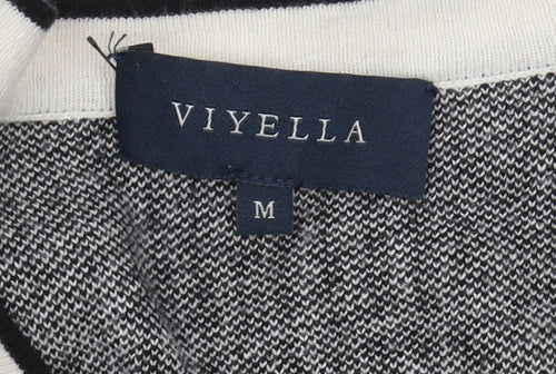 Viyella Women's Grey Check Cardigan - Size M