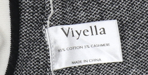 Viyella Women's Grey Check Cardigan - Size M