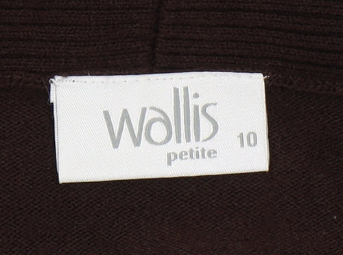 Wallis Women's Brown V-Neck Pullover Jumper, Size 10