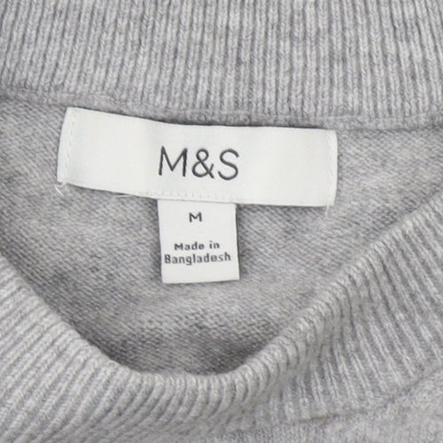 Marks and Spencer Women's Grey Pullover Jumper, Size M