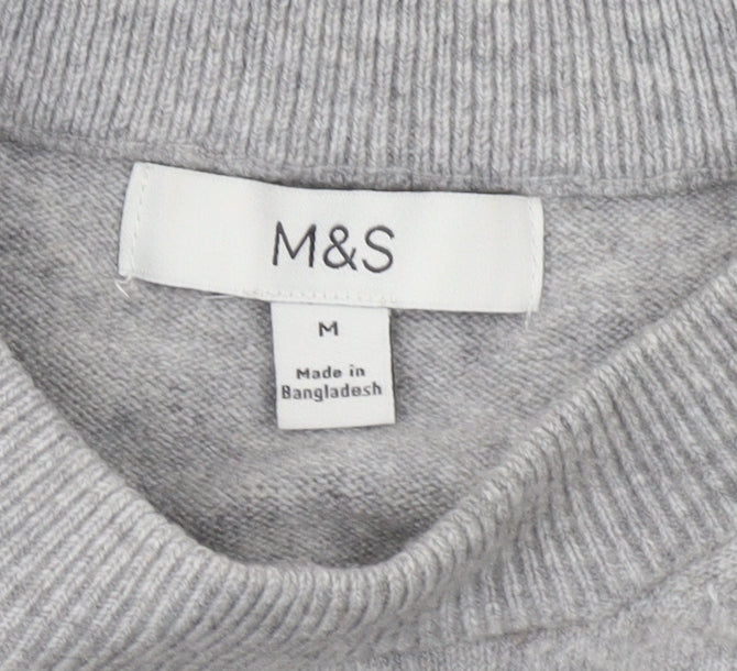 Marks and Spencer Women's Grey Pullover Jumper, Size M