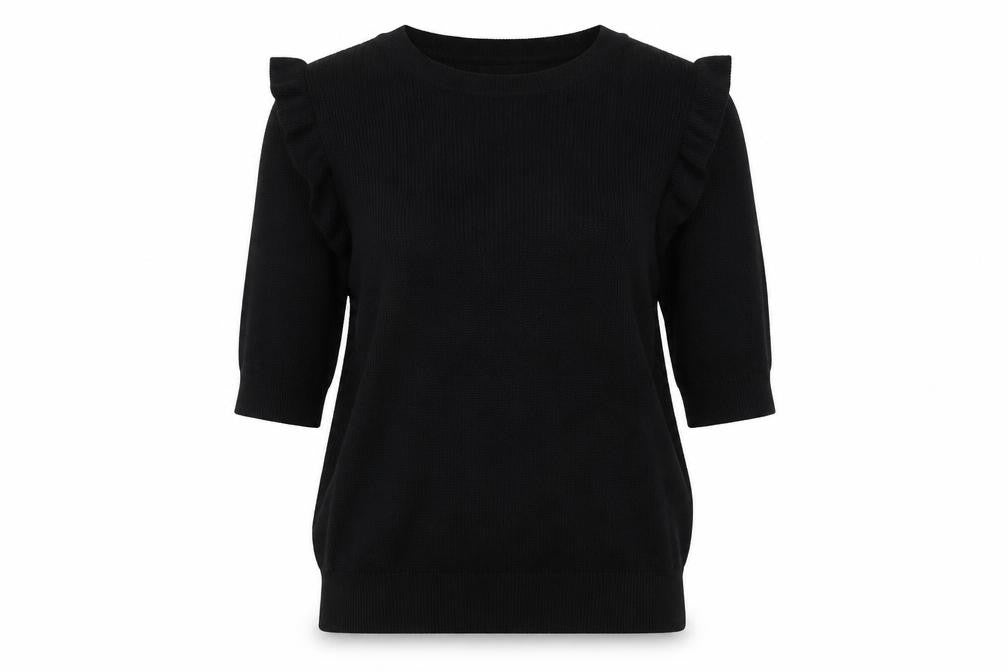 Front view of Marks & Spencer Women's Black Jumper, size 12