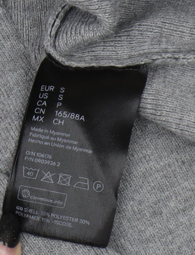 H&M Women's Grey Shift Midi Dress, Size S