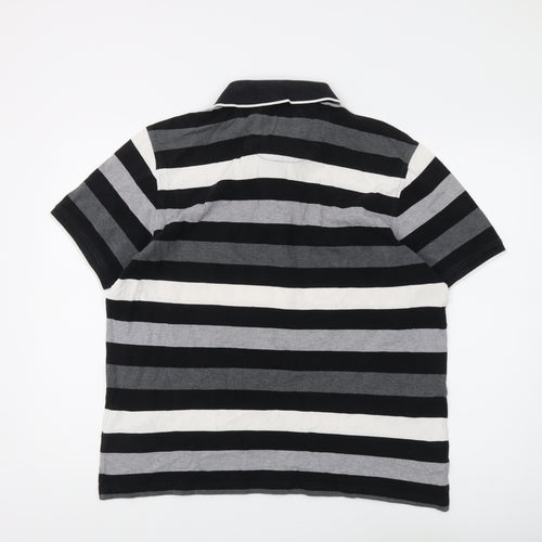 Marks and Spencer Men's Striped Polo Shirt L