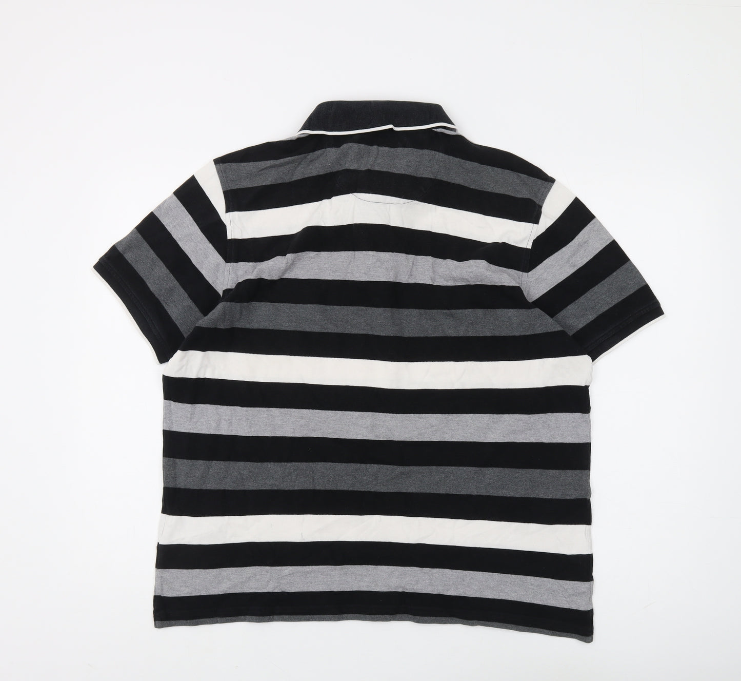 Marks and Spencer Men's Striped Polo Shirt L