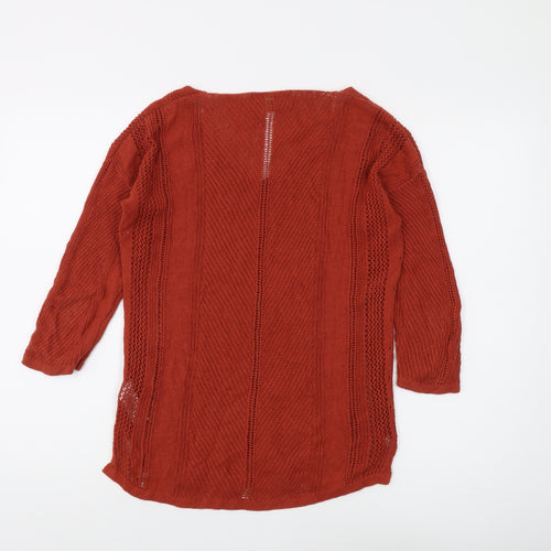 Next Women’s Red Knit Pullover Jumper Size 8