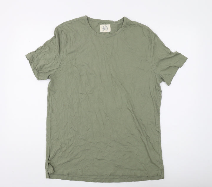 MB Men's Green Crew Neck T-Shirt XL